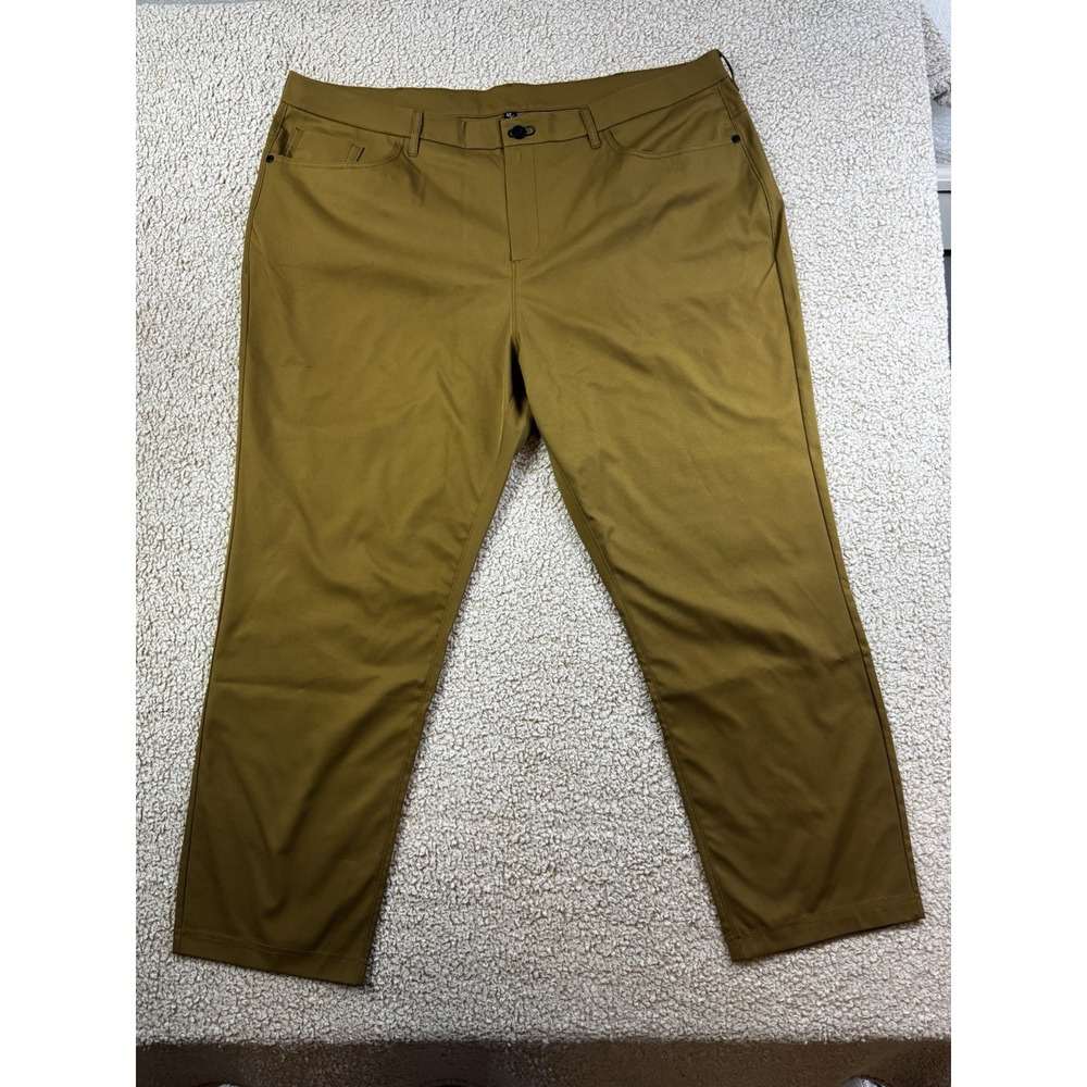 NWT Public Rec Mens Straight WorkDay Pants 2.0 Military Khaki 42x30 5 Pocket NEW